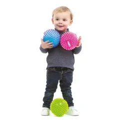 Ludi Balles de massage bicolores assorties Multicolore 6 mois