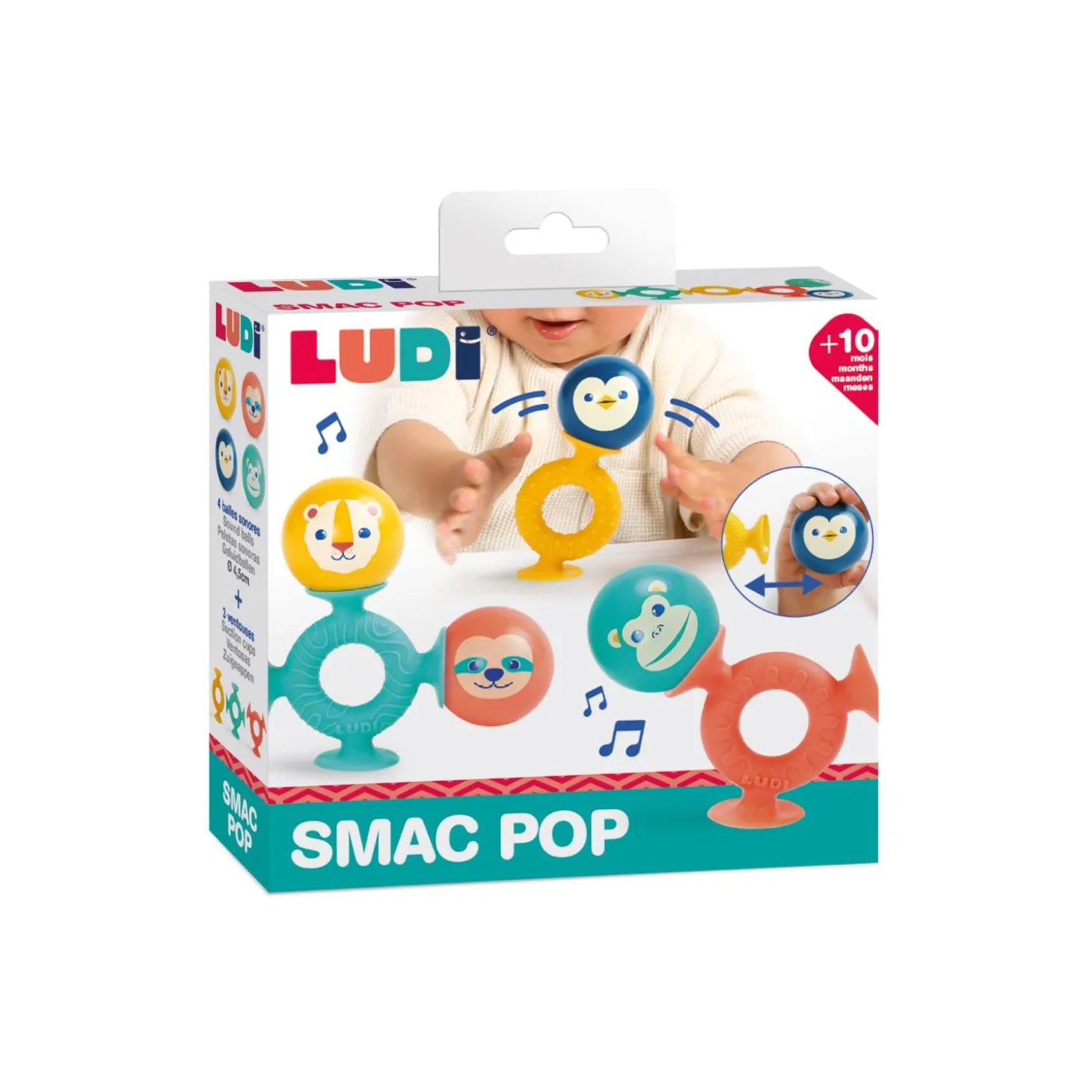 Ludi Balles sonores Smac pop Multicolore