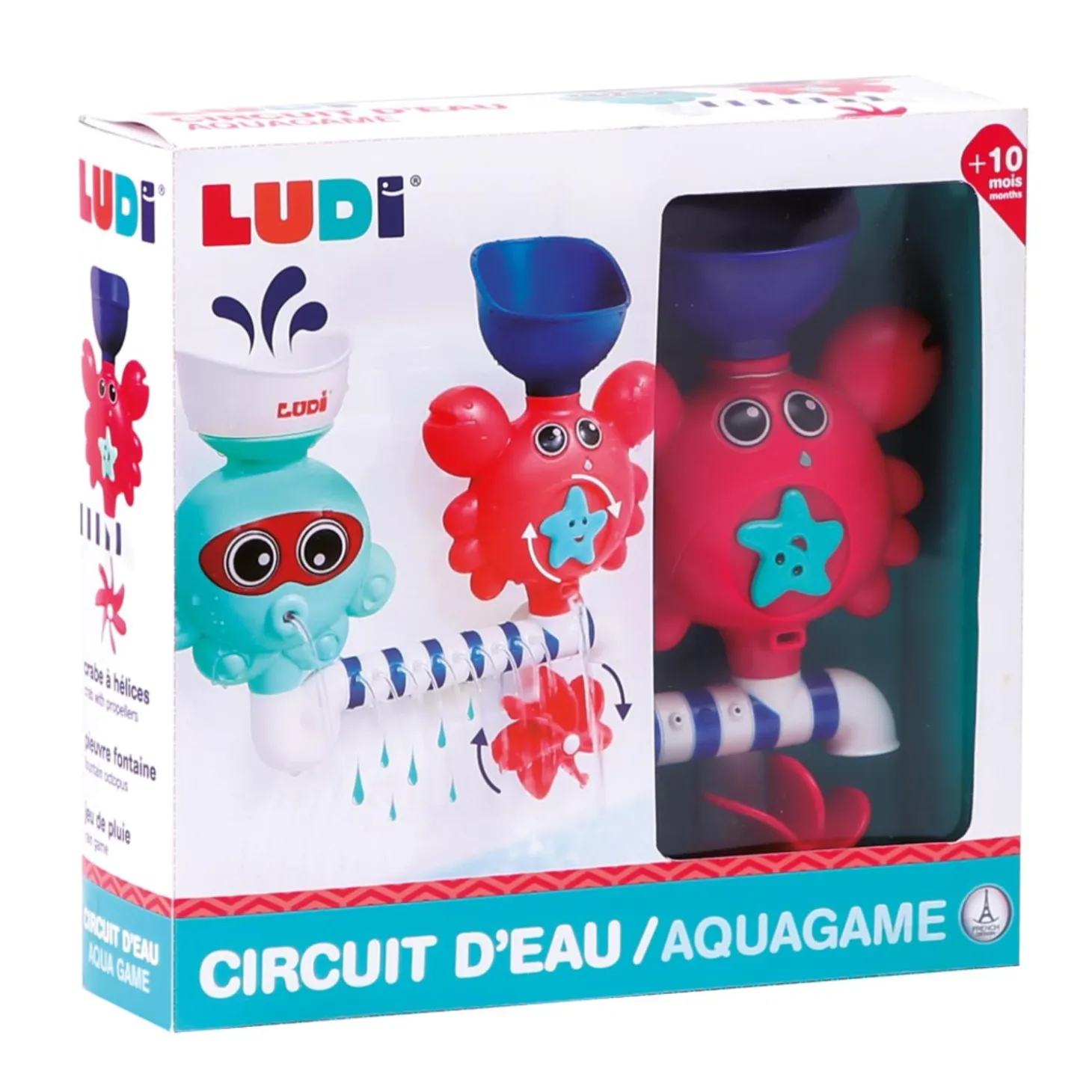Ludi Circuit à eau Aquagame Multicolore