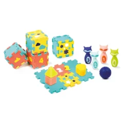 Ludi Coffret d'activites tapis, quilles, formes Multicolore 10 mois