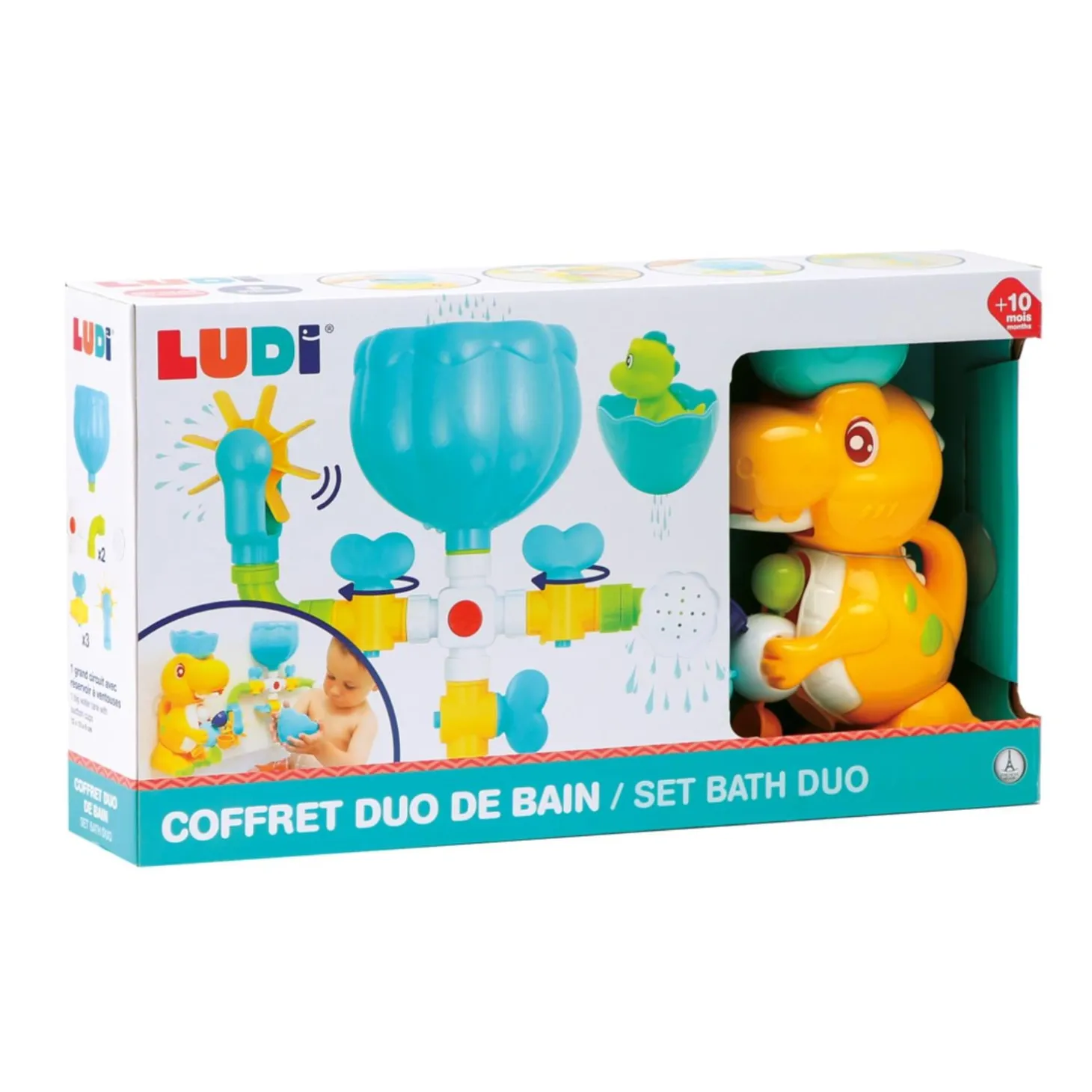 Ludi Coffret de bain Dino Multicolore