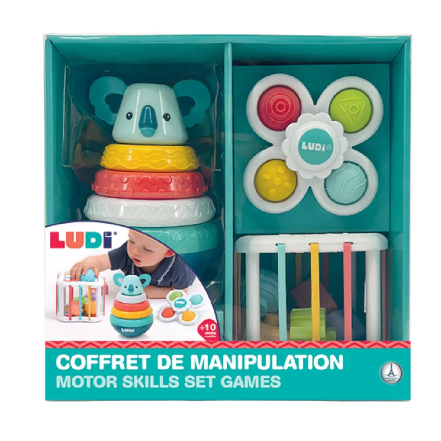 Ludi Coffret jeu de manipulation Multicolore