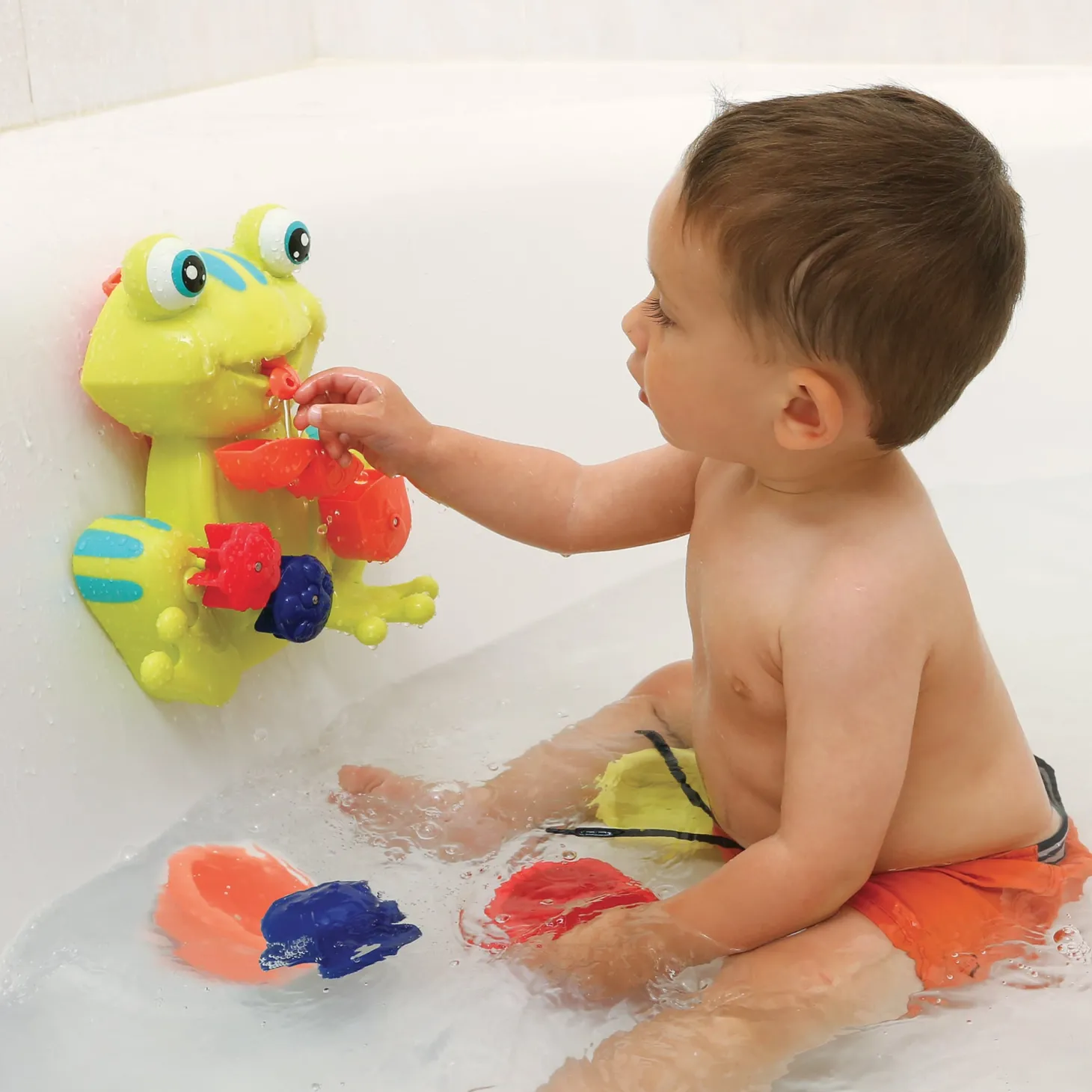 Ludi Coffret jouets de bain Grenouille Multicolore