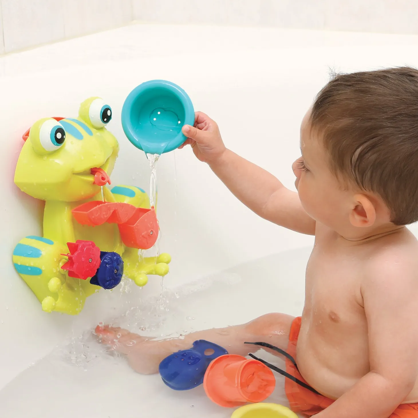 Ludi Coffret jouets de bain Grenouille Multicolore