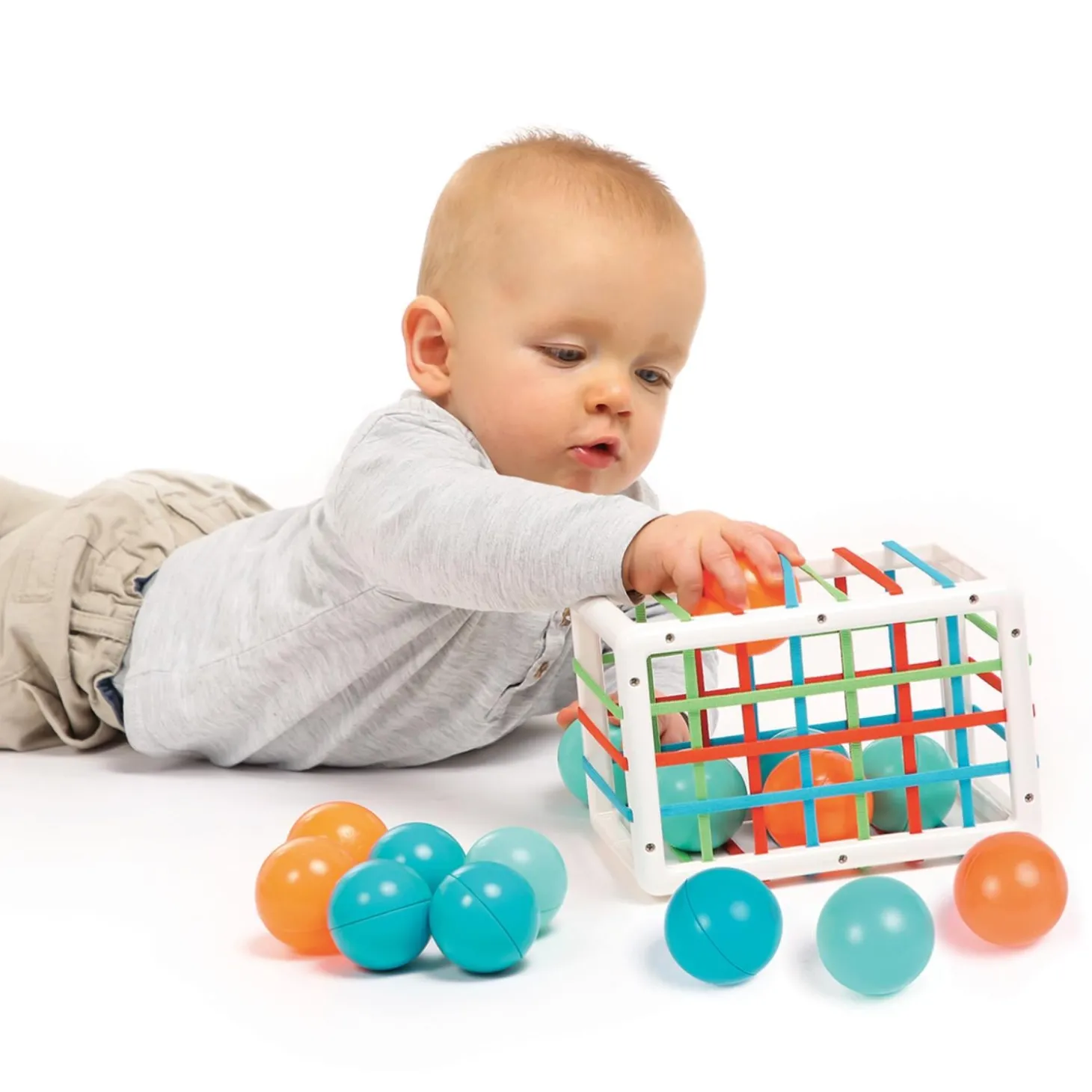 Ludi Cube de manipulation avec balles Multicolore 10 mois