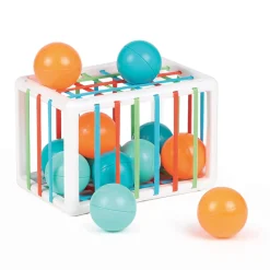 Ludi Cube de manipulation avec balles Multicolore 10 mois