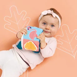 Ludi Cube en tissu Feuille Multicolore 3 mois