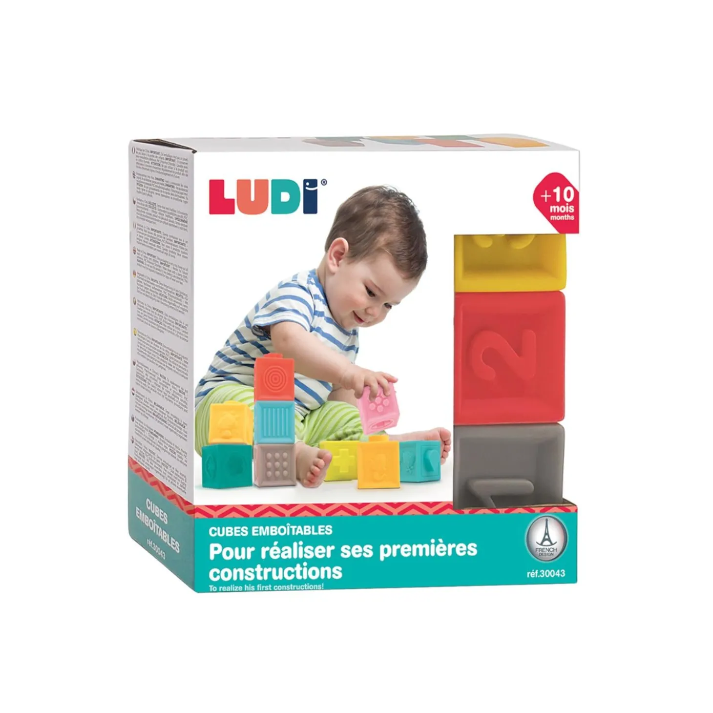 Ludi Cubes emboîtables Multicolore