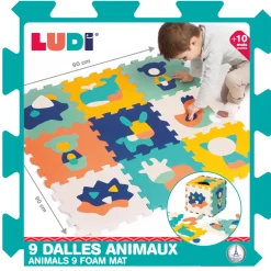Ludi Dalles 9 animaux Multicolore