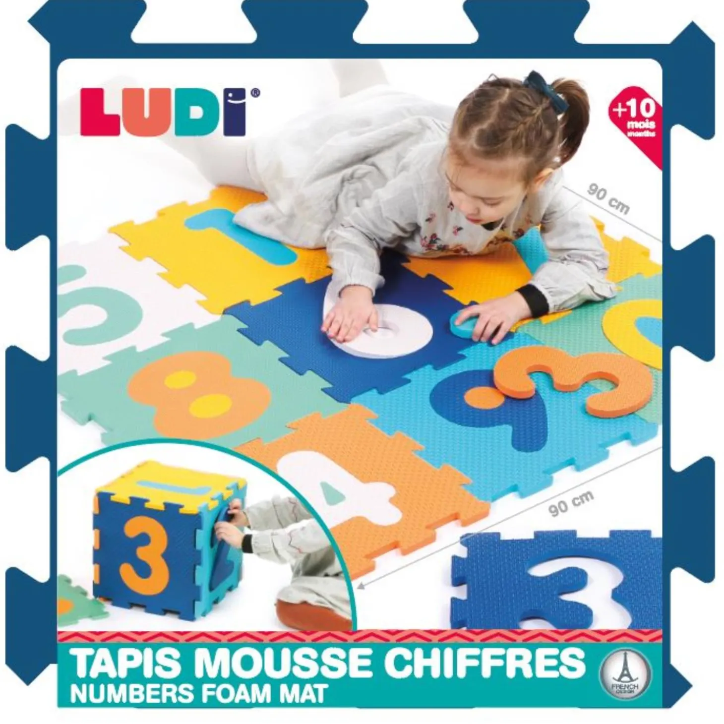 Ludi Dalles chiffres Multicolore 10 mois