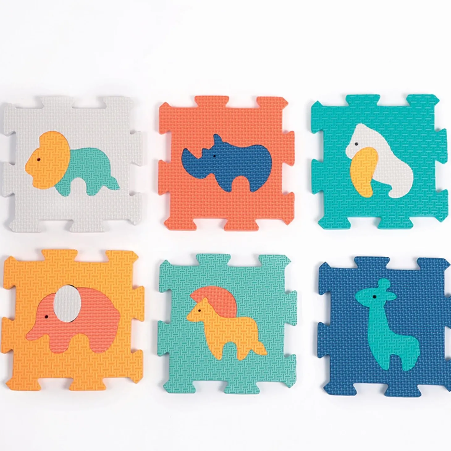 Ludi Dalles en mousse Animaux Multiolore