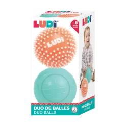 Ludi Duo de balles Multicolore 13 cm