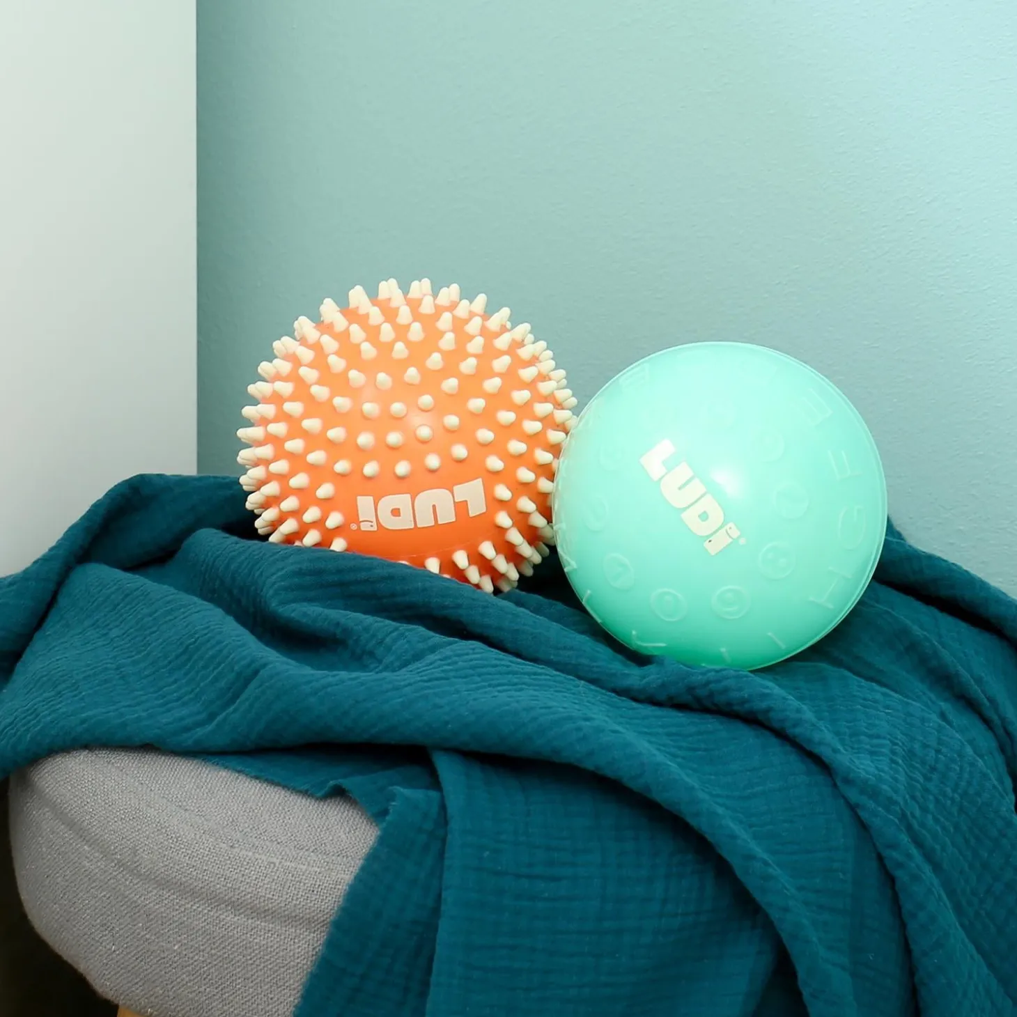 Ludi Duo de balles Multicolore 13 cm