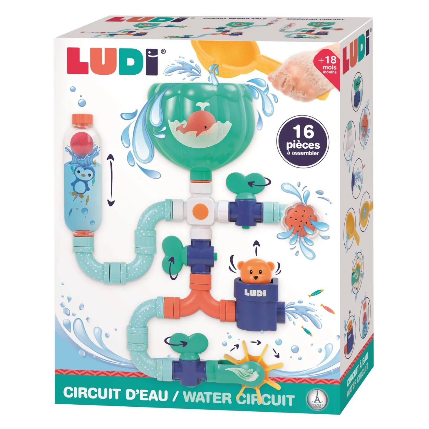Ludi Grand circuit d'eau Multicolore