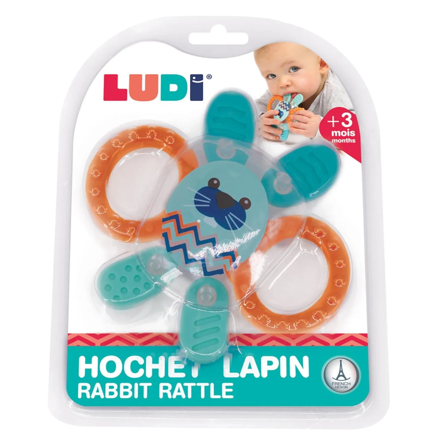 Ludi Hochet Lapin Multicolore 6 mois
