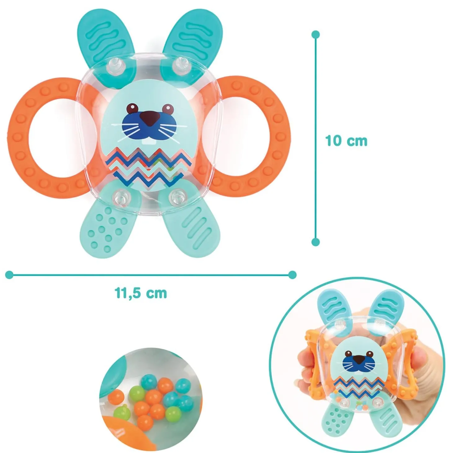 Ludi Hochet Lapin Multicolore 6 mois