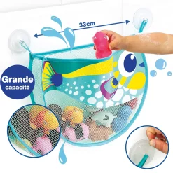 Ludi Jouet de bain Filet Poisson Multicolore