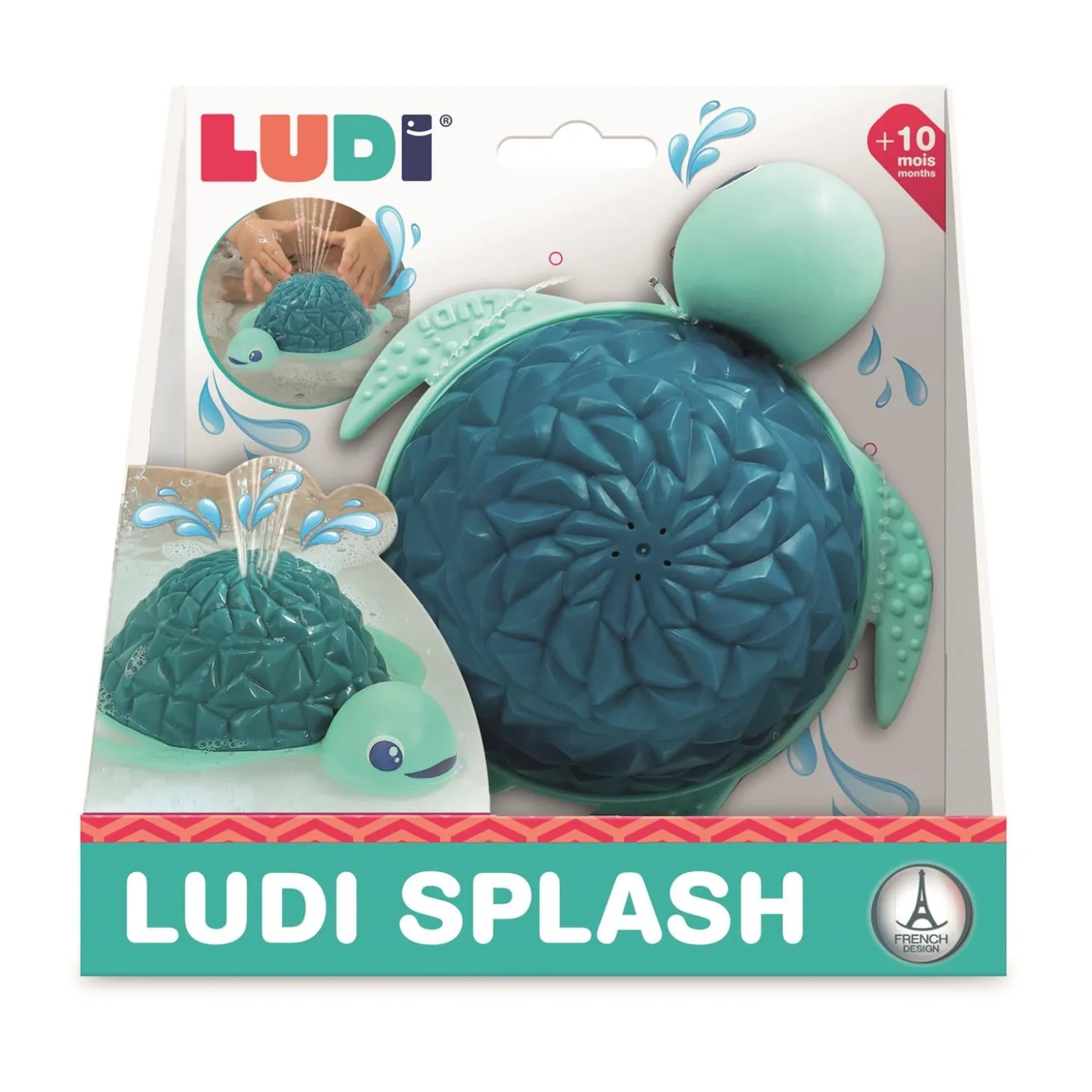 Ludi Jouet de bain Tortue d'eau Bleu