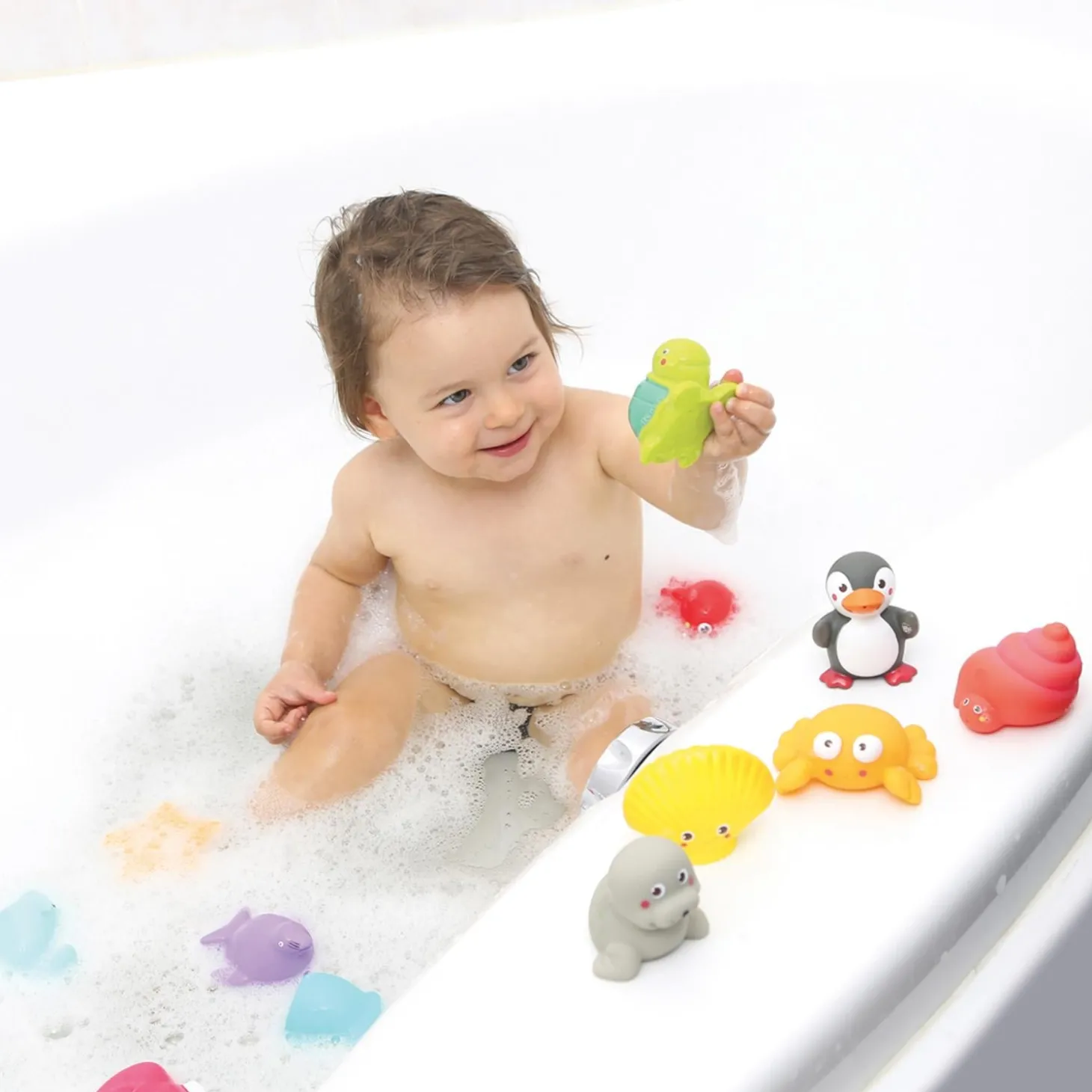 Ludi Jouets de bain aspergeurs 12 mers Multicolore