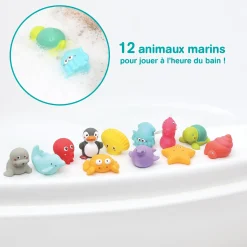 Ludi Jouets de bain aspergeurs 12 mers Multicolore