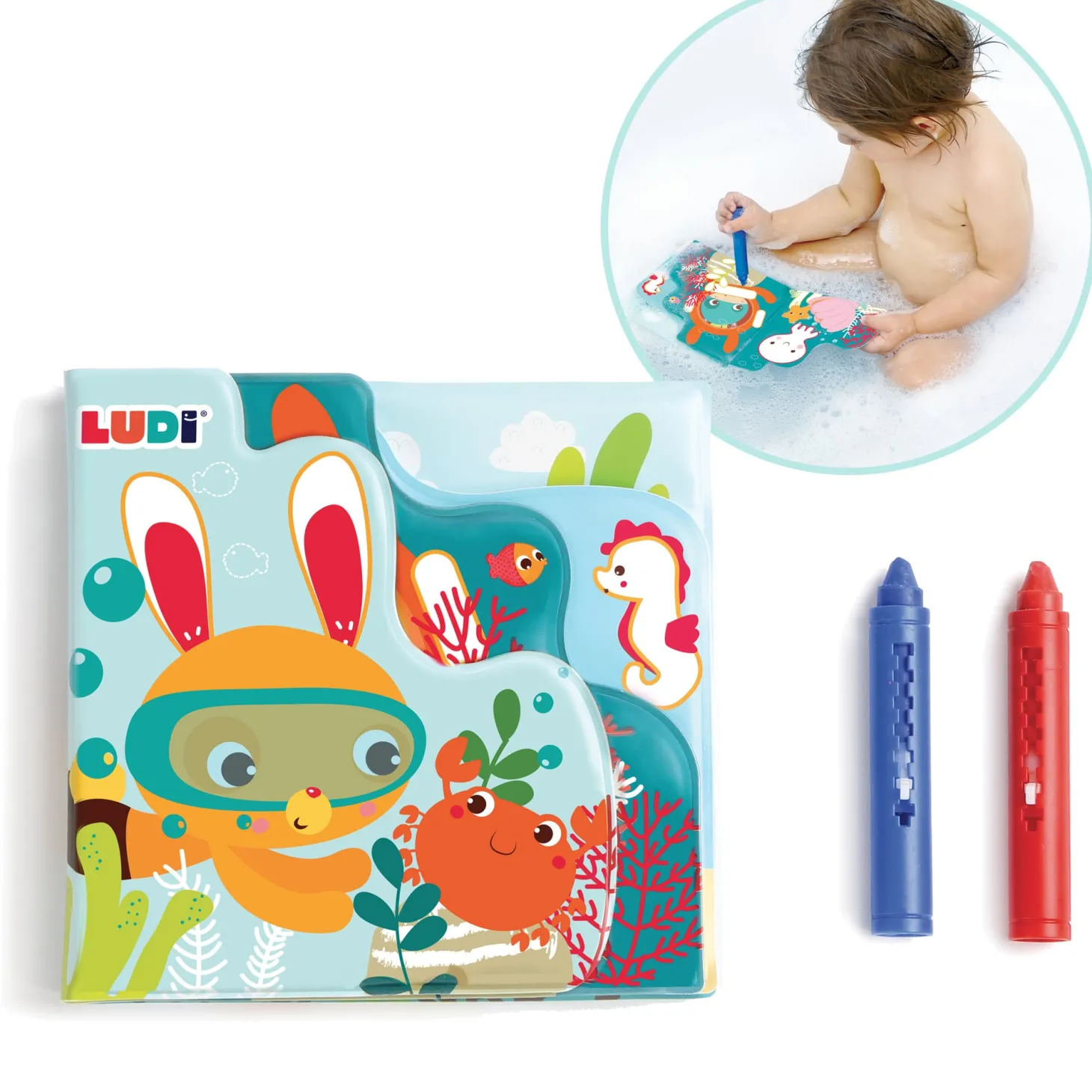 Ludi Livre de bain coloriage Multicolore
