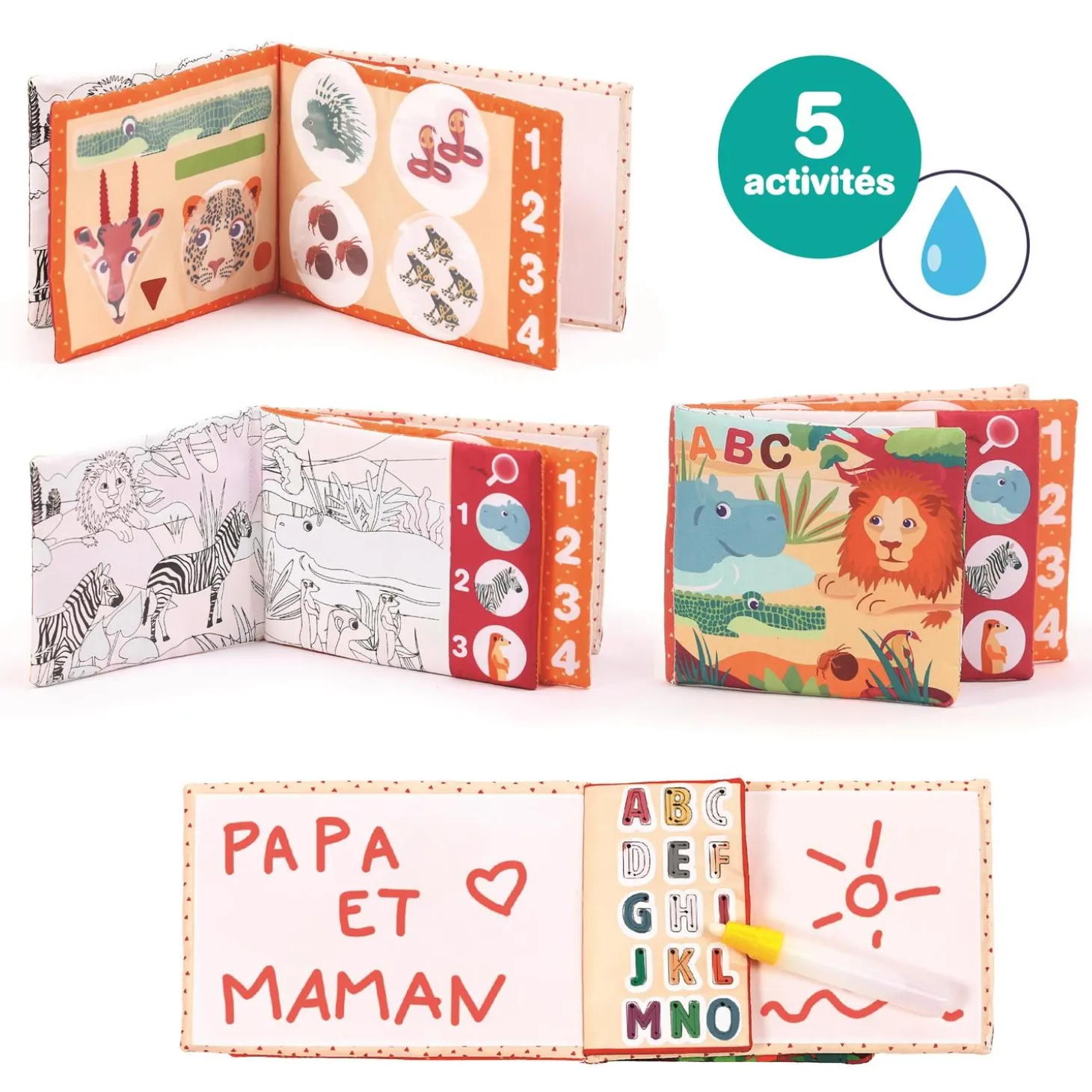 Ludi Livre magique educatif Multicolore