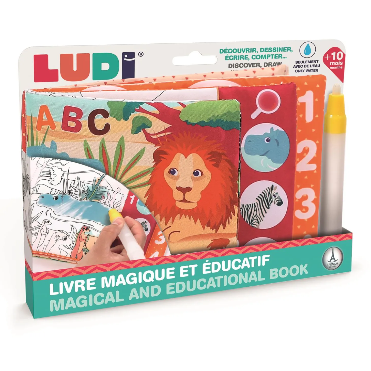 Ludi Livre magique educatif Multicolore