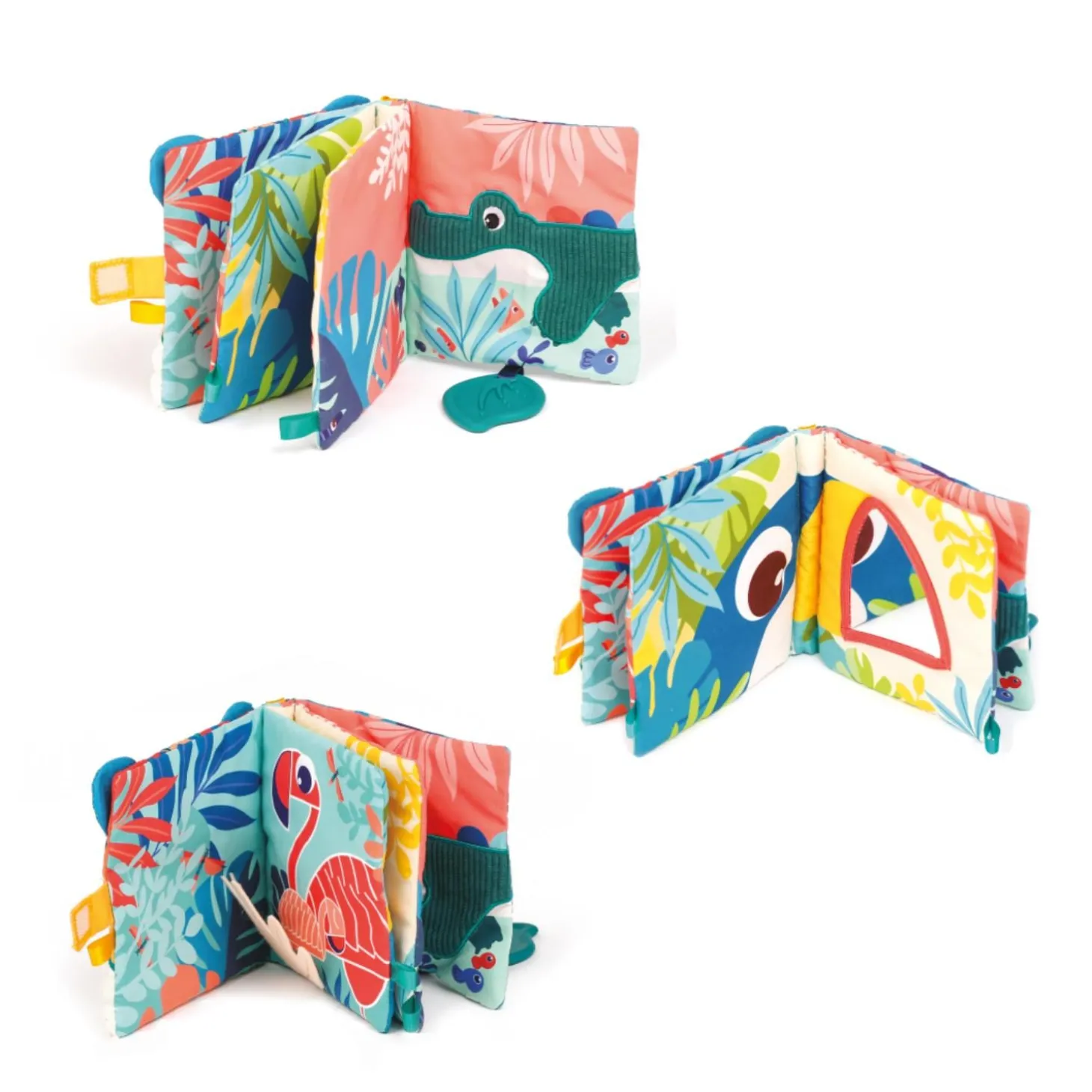 Ludi Livre tissus jungle Multicolore 3 mois