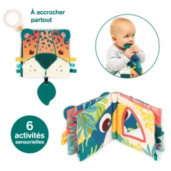 Ludi Livre tissus jungle Multicolore 3 mois