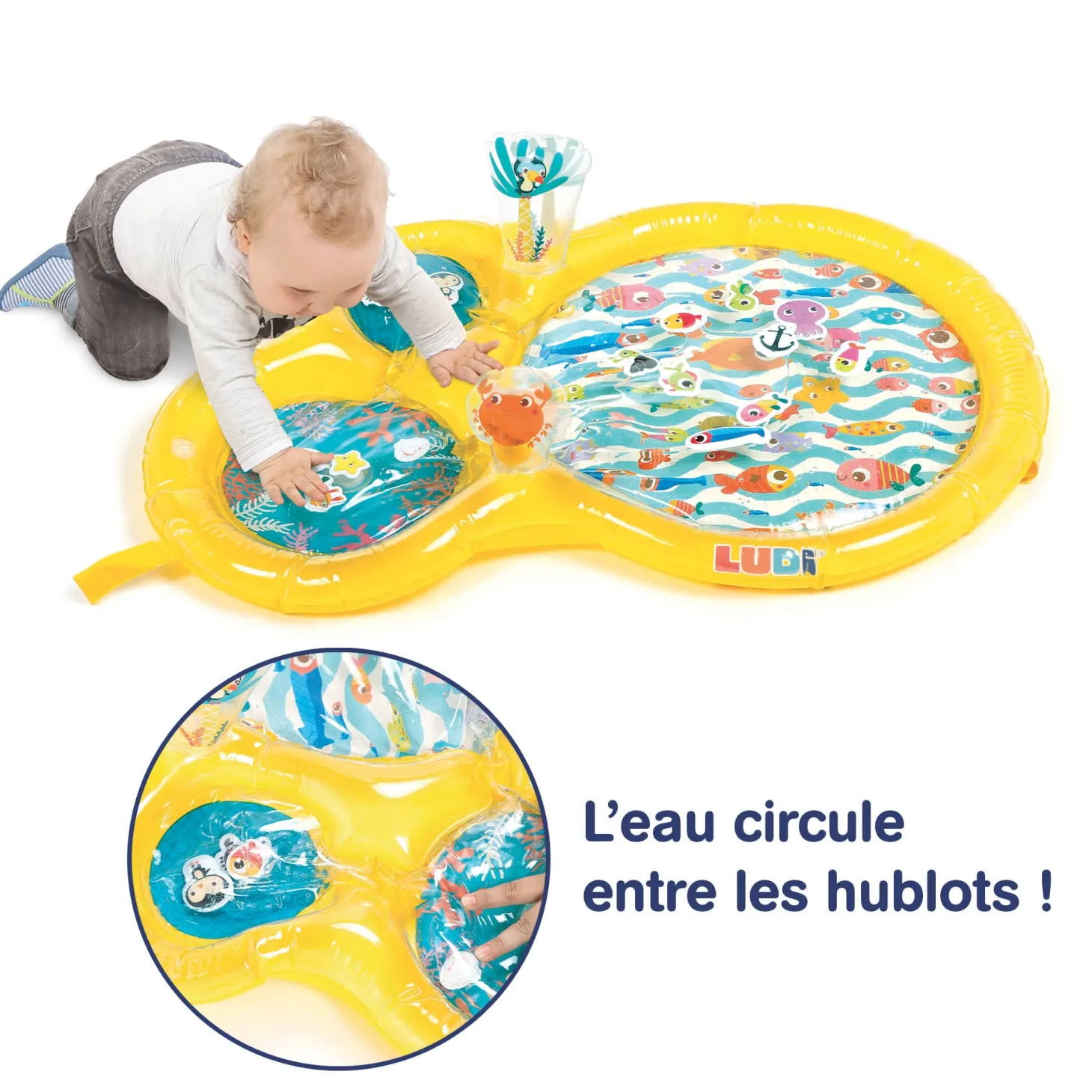 Ludi Maxi tapis d'eau Jaune