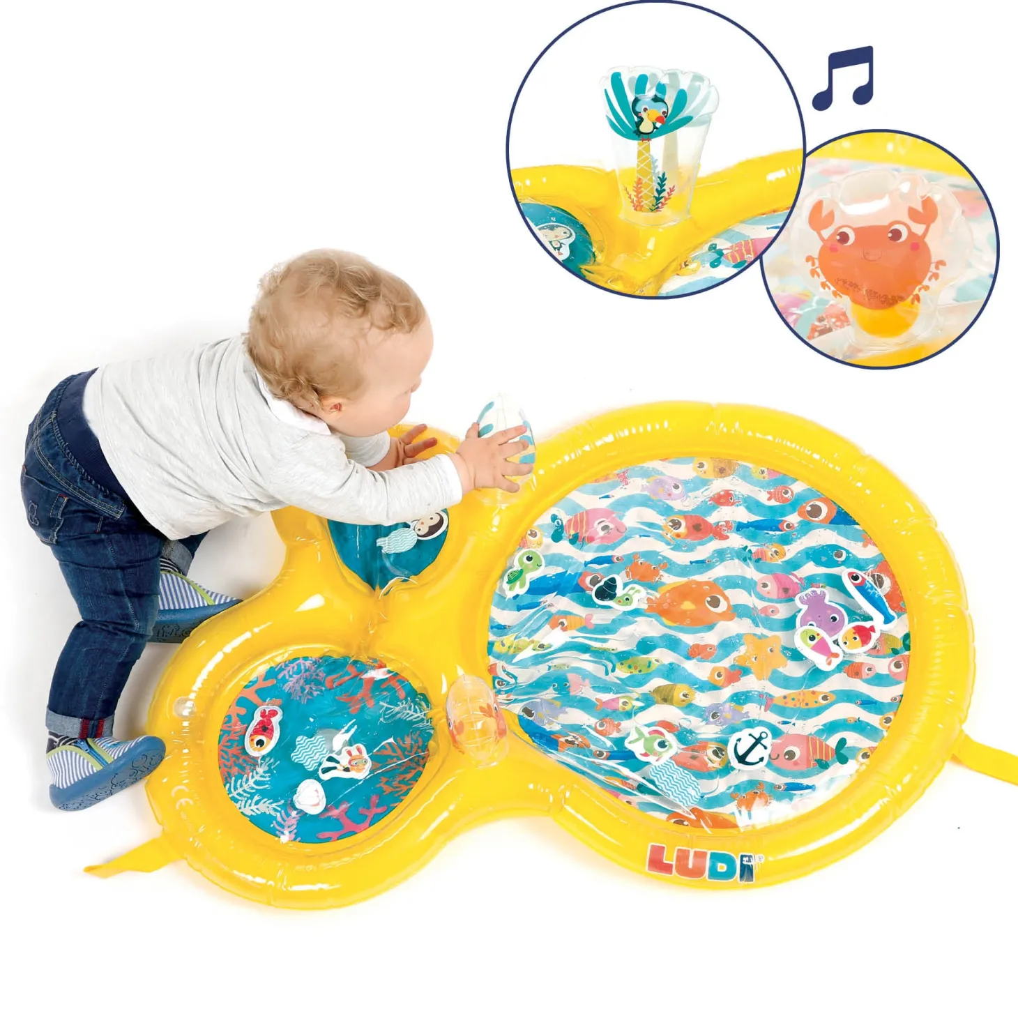Ludi Maxi tapis d'eau Jaune