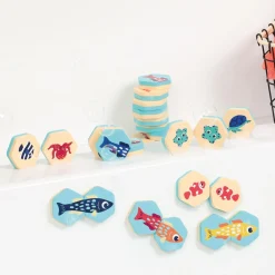 Ludi Memory puzzle bain Multicolore