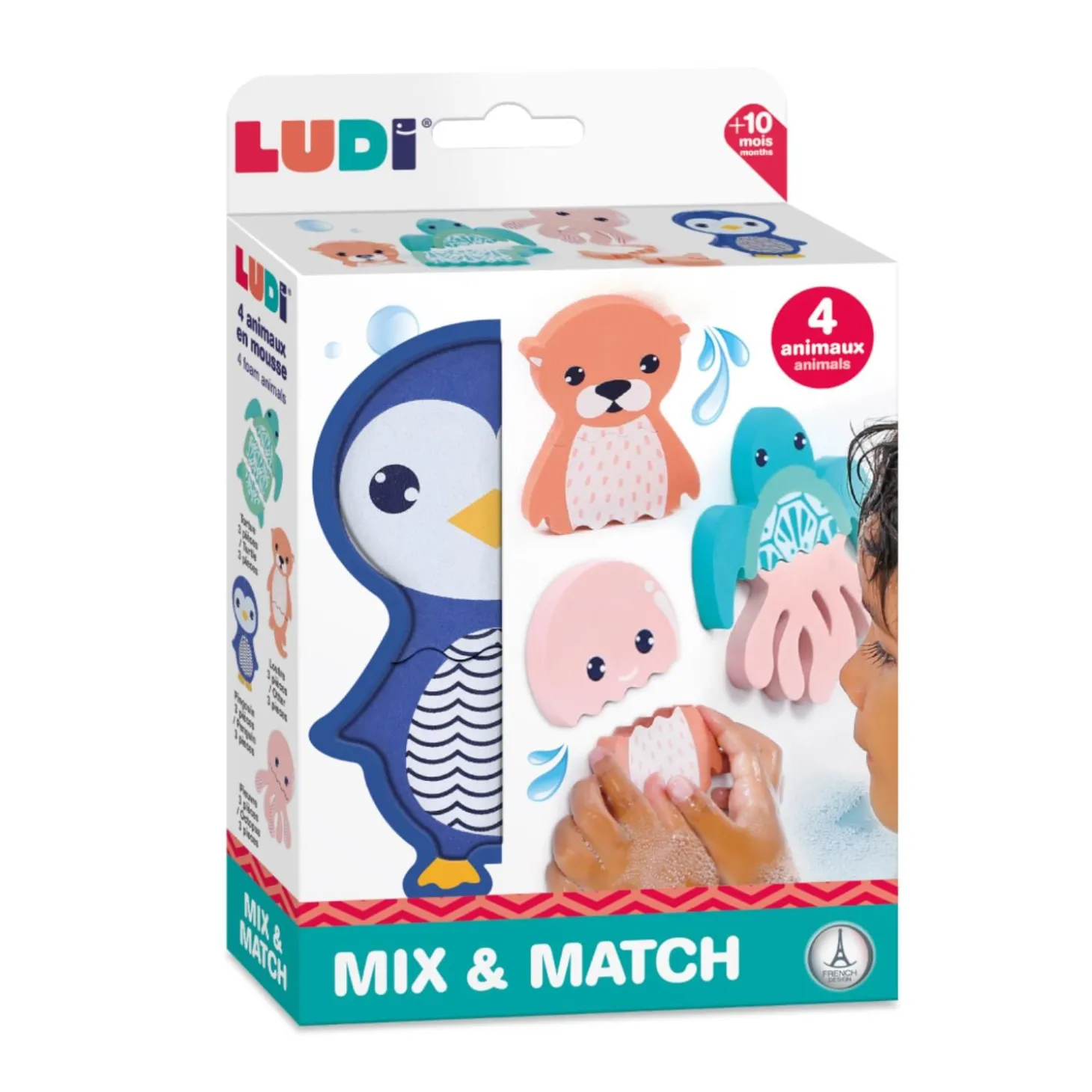 Ludi Mix and match bain Multicolore