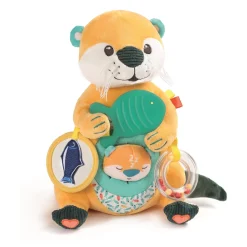 Ludi Peluche d'activités maman loutre Multicolore