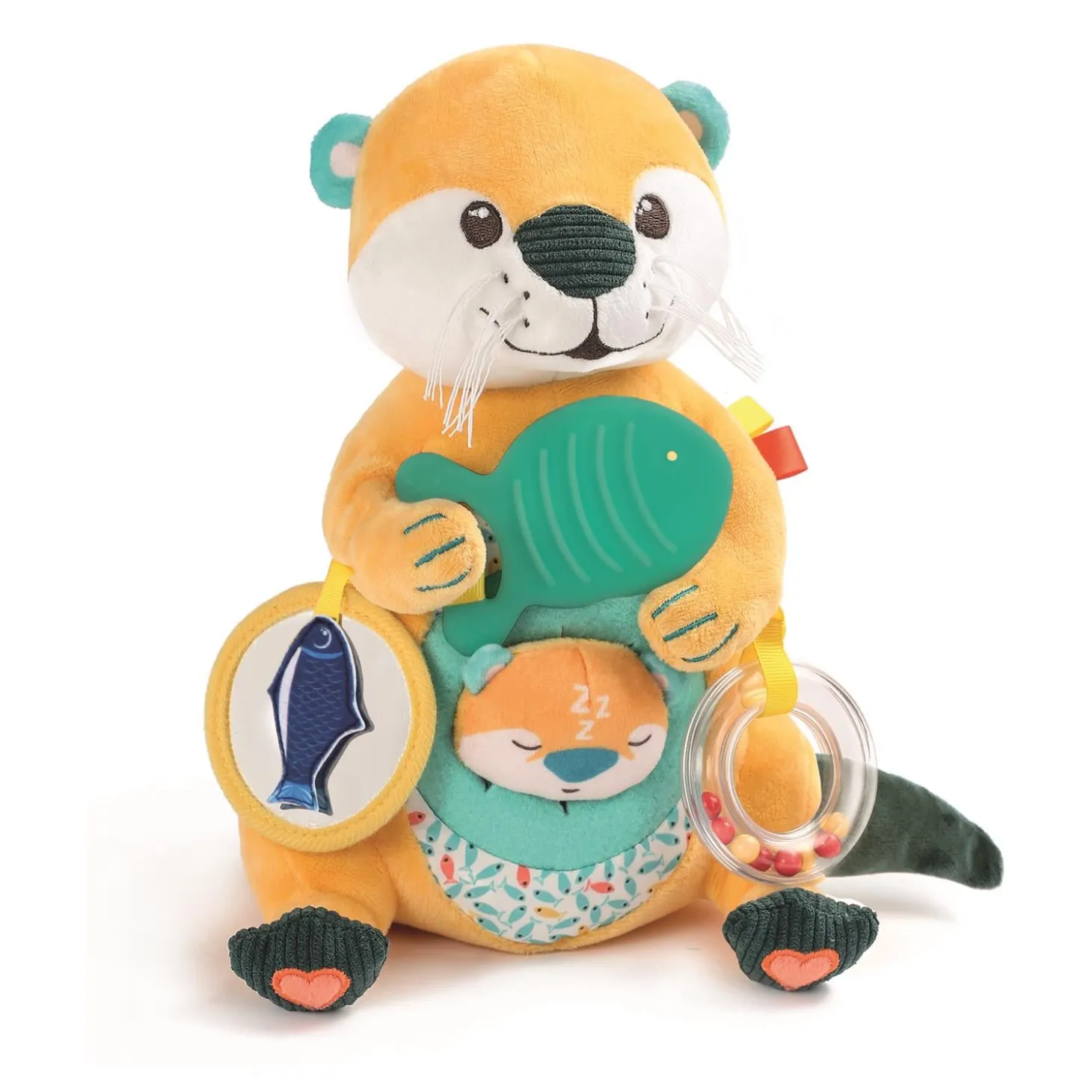 Ludi Peluche d'activités maman loutre Multicolore