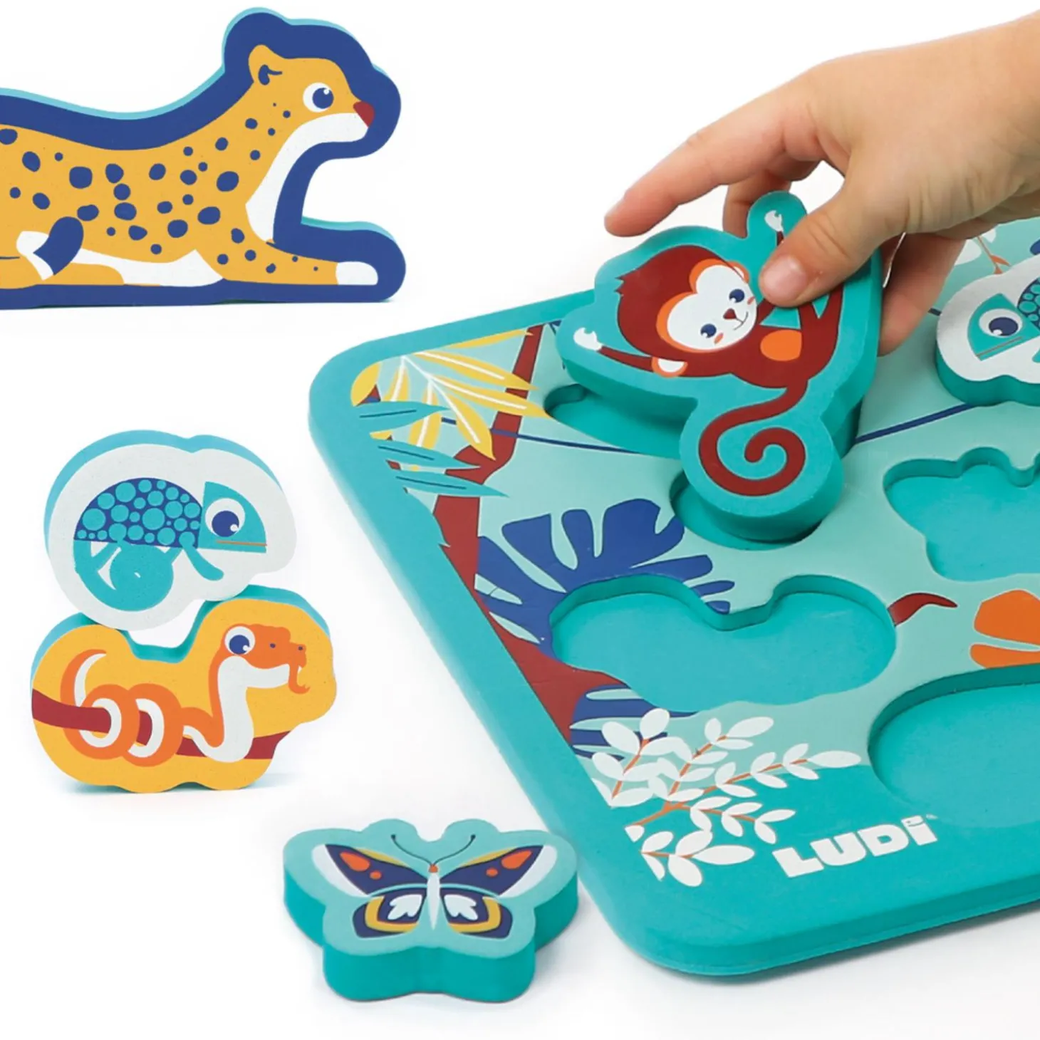Ludi Puzzle mousse Multicolore