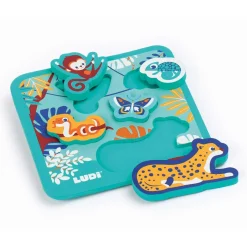 Ludi Puzzle mousse Multicolore
