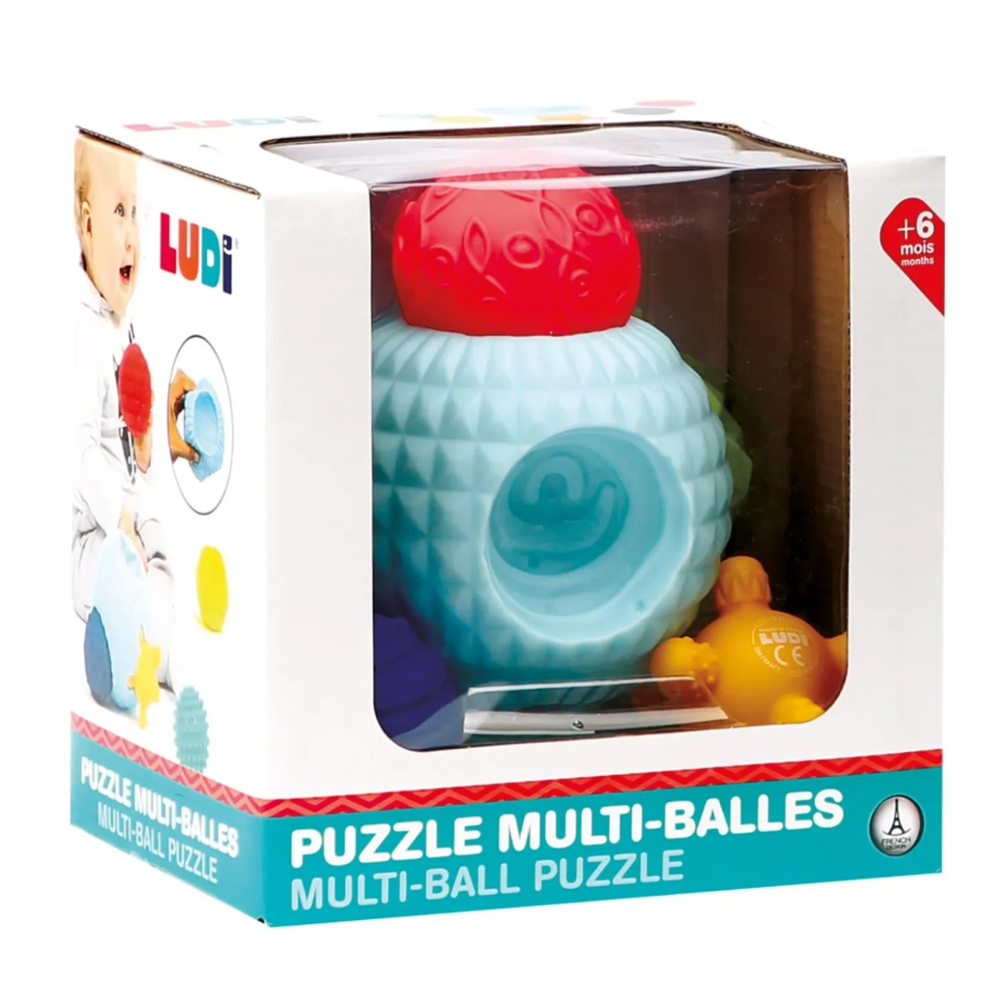 Ludi Puzzle multi balles Multicolore