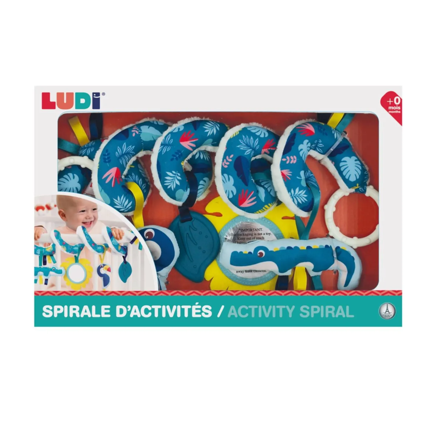 Ludi Spirale Croco Multicolore