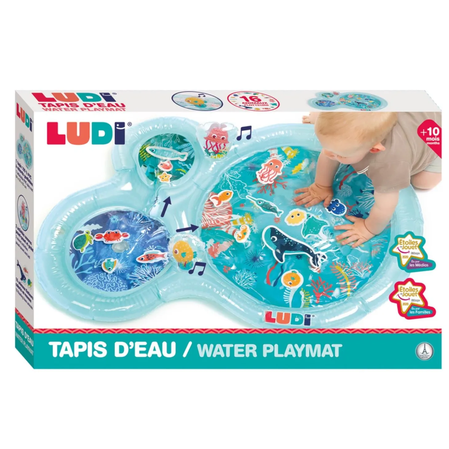 Ludi Tapis d'eau Marin Bleu