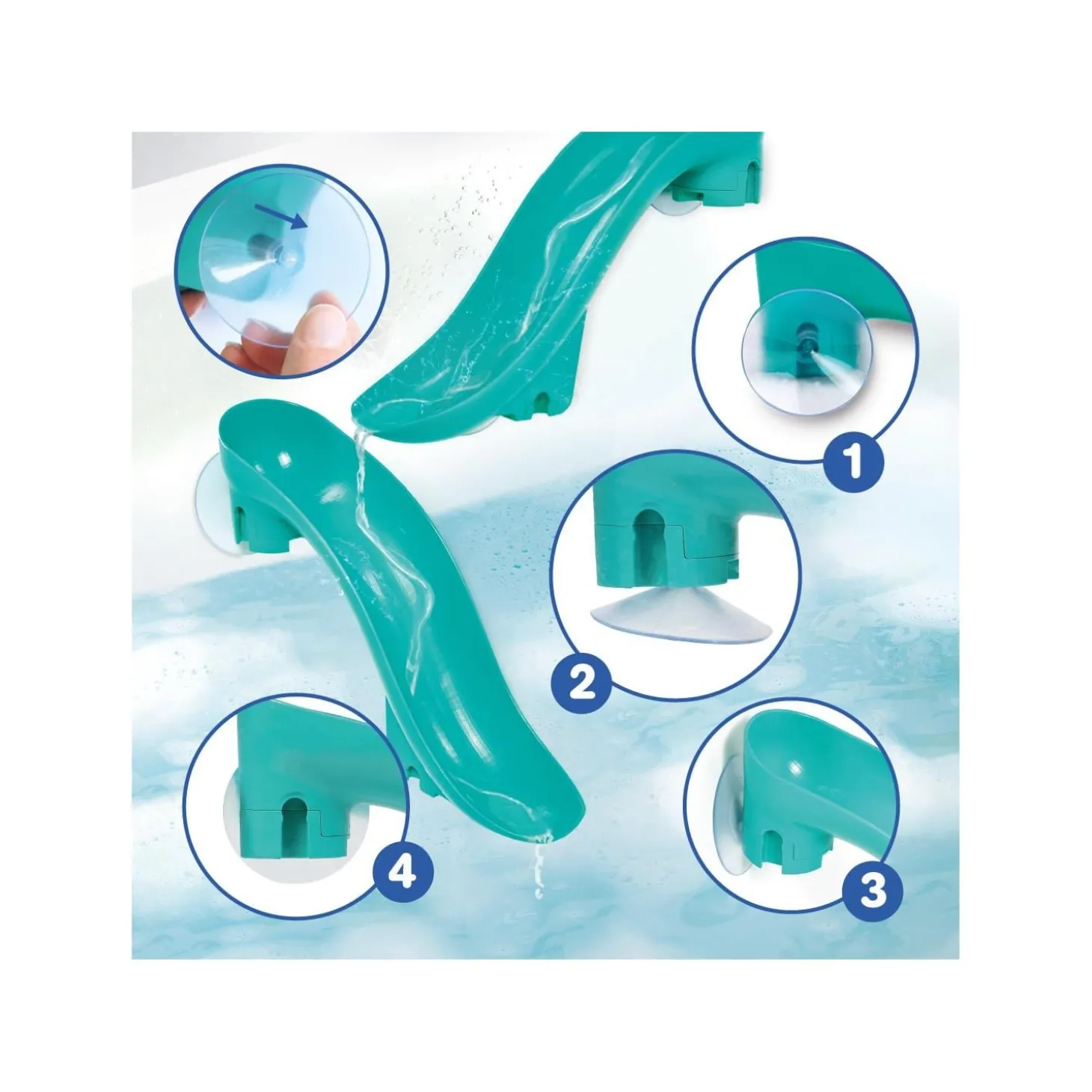 Ludi Toboggan de Bain Multicolore