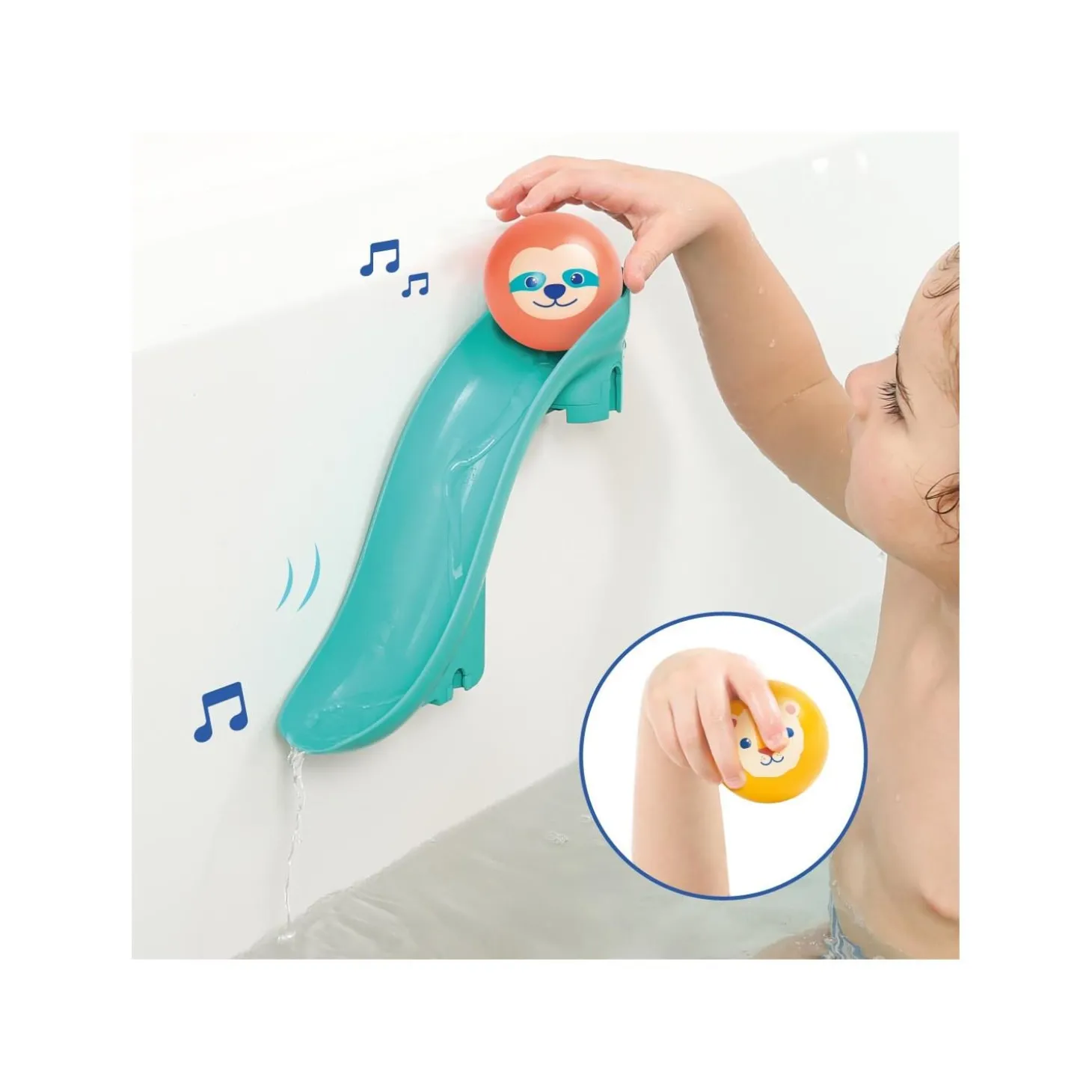 Ludi Toboggan de Bain Multicolore