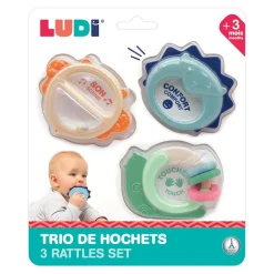 Ludi Trio de hochets Multicolore