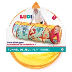 Ludi Tunnel de jeu Multicolore 120 cm
