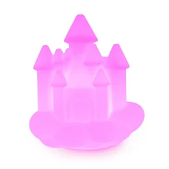 Lumin'US Veilleuse et enceinte Château Multicolore