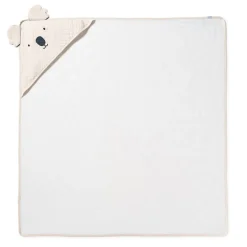 Maïka Cape de bain avec gant Koko/Beige 100x100 cm
