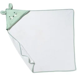 Maïka                    Cape de bain avec gant    Lapin/Vert            100x100 cm
