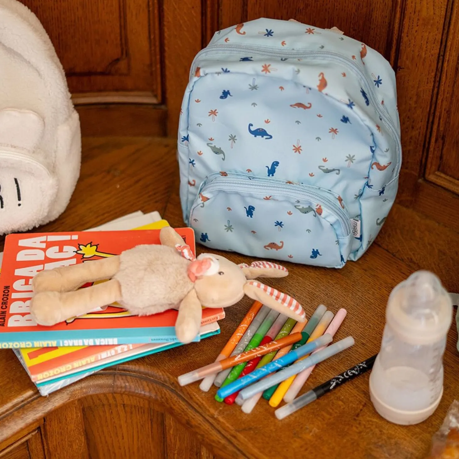 Maïka Sac à dos enfant Ecru Canvas
