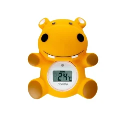 Maïka Thermomètre De Bain Hippo Orange