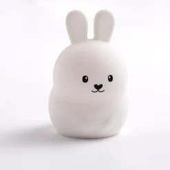 Maïka                    Veilleuse silicone lapin    Blanc